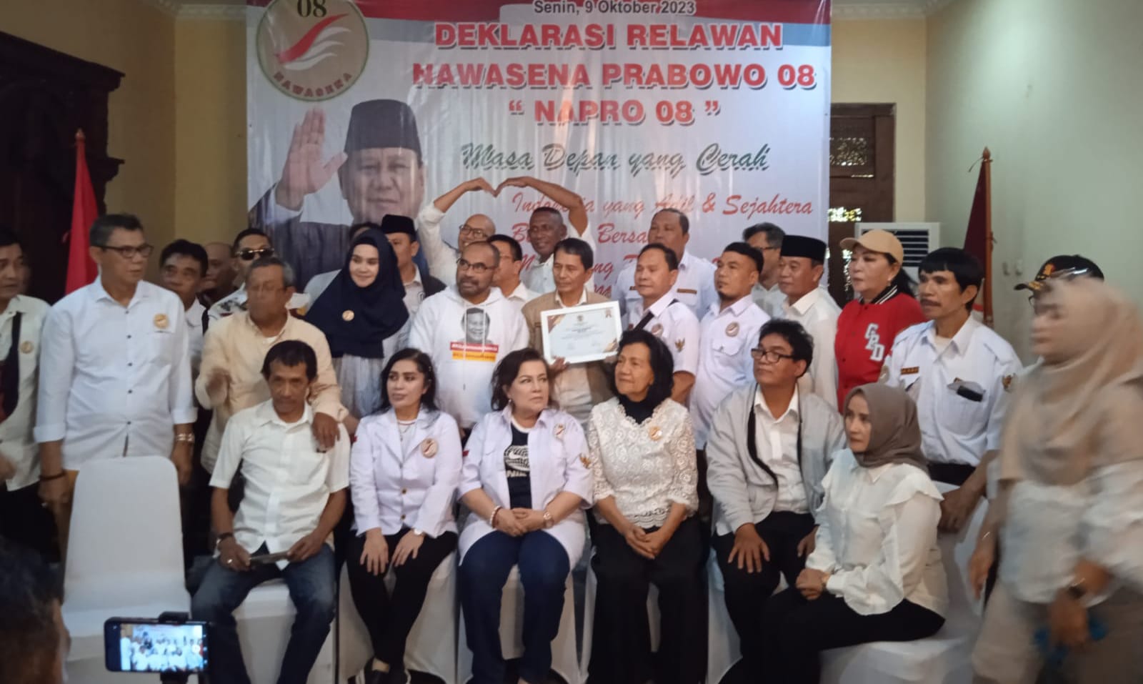 Prabowo Tambah Kuat, Napro 08 Resmikan Istana Pemenangan Prabowo Presiden (Ist)