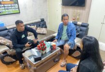 Salah satu Terduga tersangka sedang di introgasi